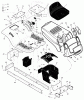 Murray 405000x8A - Scotts 40" Lawn Tractor (2003) (Home Depot) Ersatzteile Chassis & Hood
