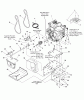 Murray 1695576 - Brute 29" Dual Stage Snow Thrower (2008) Ersatzteile Engine and Frame Group - Steerable (2988120)