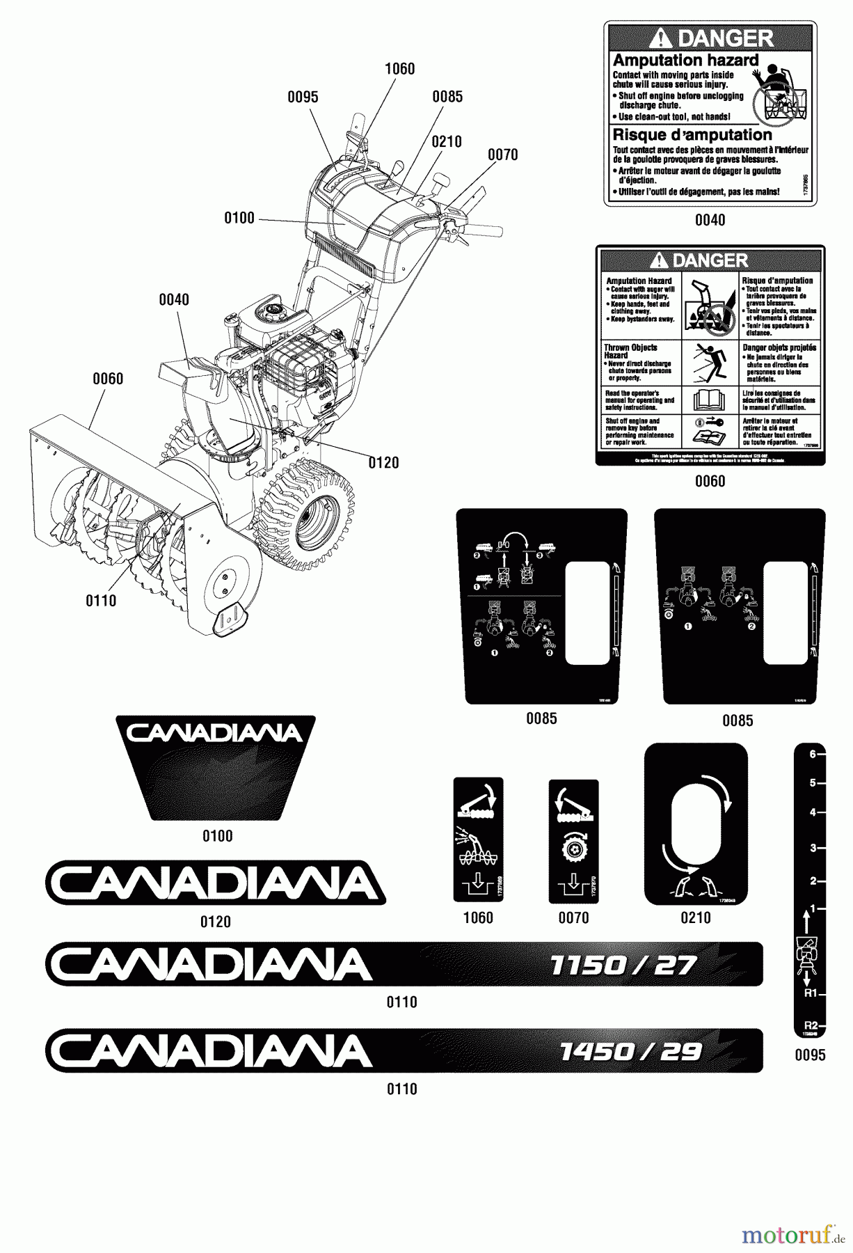 Murray Schneefräsen 1696082 (1450/29) - Canadiana 29