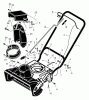 Murray 536.881400 - Craftsman 21" Single Stage Snow Thrower (2005) (Sears) Ersatzteile Handle & Discharge Components