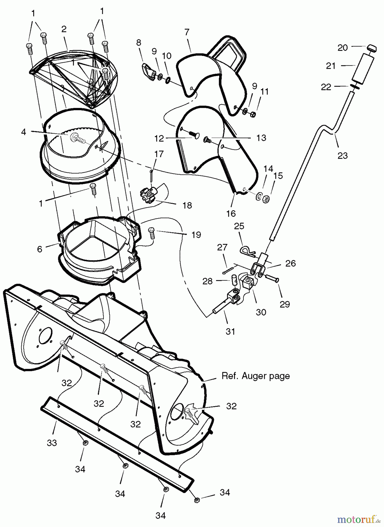  Murray Schneefräsen 536.881500 - Craftsman 22