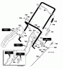Murray 620301x4D - 20" Single Stage Snow Thrower (2001) Ersatzteile Handle Assembly
