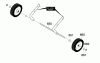Murray 620301x4D - 20" Single Stage Snow Thrower (2001) Ersatzteile Wheels