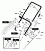 Murray 620301x4NA - 20" Single Stage Snow Thrower (2002) Ersatzteile Handle Assembly