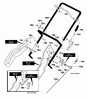 Murray 621500x89B - Yard King Performance 21" Single Stage Snow Thrower (2001) Ersatzteile Handle Assembly