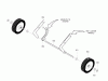 Murray 621501x31NB - Scotts 21" Single Stage Snow Thrower (2006) (Home Depot) Ersatzteile Wheels