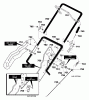 Murray 621501x4NA - 21" Single Stage Snow Thrower (2004) Ersatzteile Handle Assembly