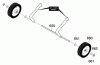 Murray 621501x4NA - 21" Single Stage Snow Thrower (2004) Ersatzteile Wheels