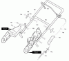 Murray 621520x43NA - Yard King 21" Single Stage Snow Thrower (2003) Ersatzteile Handle Assembly