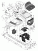 Murray 405014x92A - B&S/ 40" Lawn Tractor (2001) (Walmart) Ersatzteile Chassis & Hood
