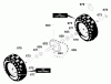 Murray 624808x4B - 24" Dual Stage Snow Thrower (2000) Ersatzteile Wheels Assembly
