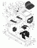 Murray 40501x30A - 40" Lawn Tractor (1997) Ersatzteile Chassis & Hood