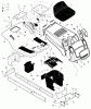 Murray 405030x48A - B&S/ 40" Lawn Tractor (2003) (Mills) Ersatzteile Chassis & Hood