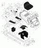 Murray 405030x48C - B&S/ 40" Lawn Tractor (2004) (Mills) Ersatzteile Chassis & Hood