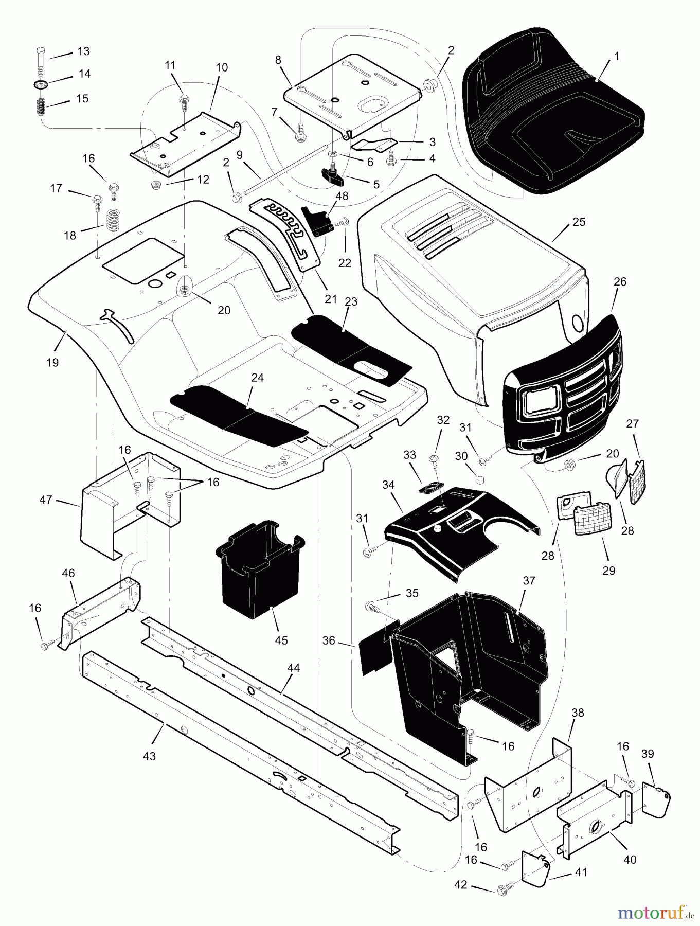 Murray Rasen- und Gartentraktoren 40507x8B - Scotts 40