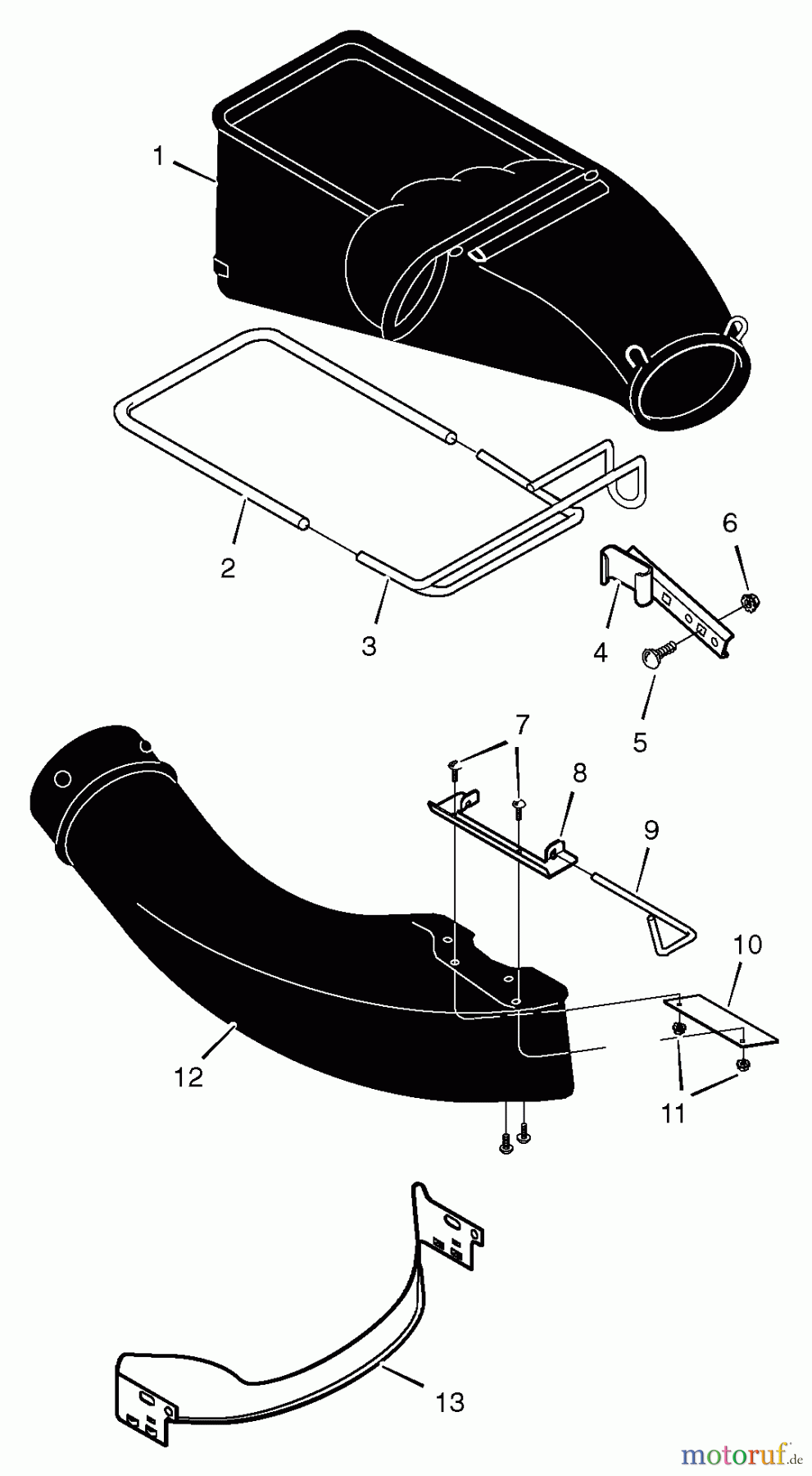 Murray Rasenmäherzubehör 24063A - Murray Grass Bag (1998) Bag Assembly