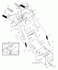 Murray 631128x31B - Scotts 31" Dual Stage Snow Thrower (2001) (Home Depot) Ersatzteile Handle Assembly