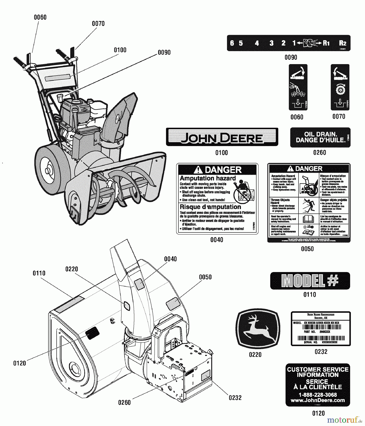 Murray Schneefräsen 726E (LP25936) (1696050) - John Deere 26