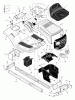 Murray 40508x92G - B&S/ 40" Lawn Tractor (2003) (Walmart) Ersatzteile Chassis & Hood