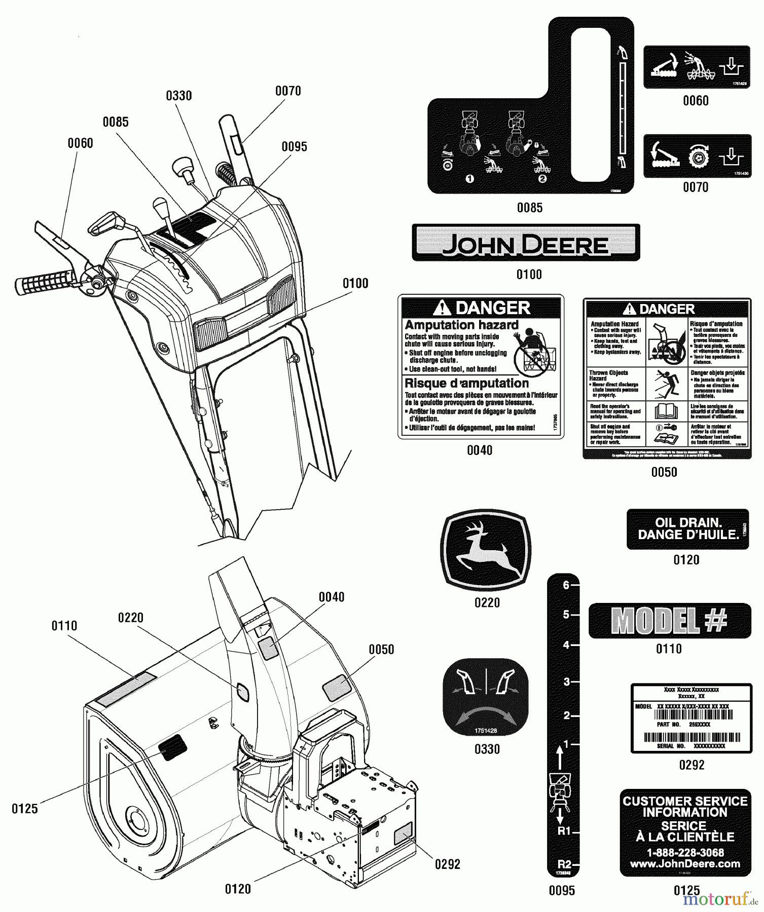  Murray Schneefräsen 827E (LP25937) (1695807) - John Deere 27
