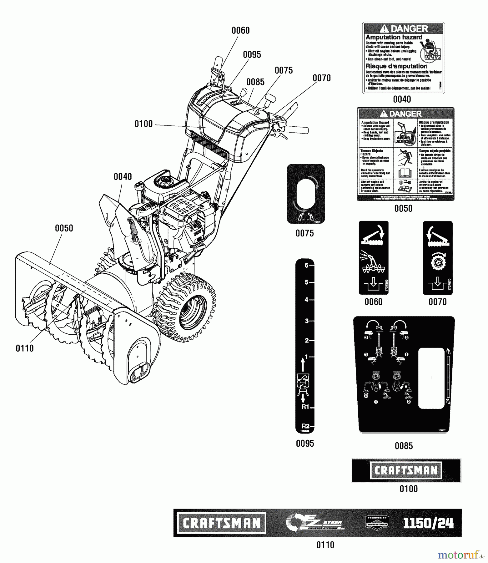 Murray Schneefräsen C950-52124-0 (1696099) - Craftsman 24