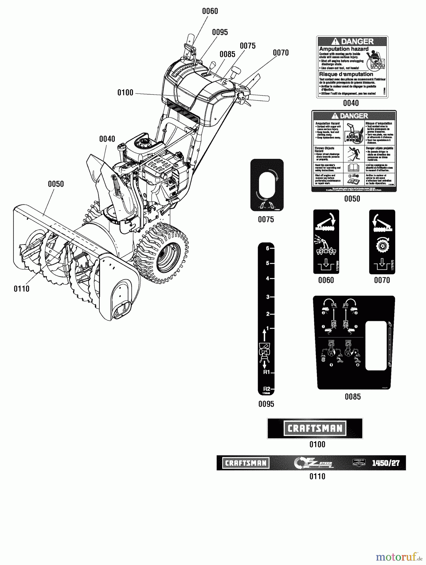 Murray Schneefräsen C950-52126-0 (1696101) - Craftsman 27