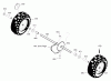 Murray C950-52429-1 - Craftsman 24" Dual Stage Snow Thrower (2005) (Sears) Ersatzteile Wheels