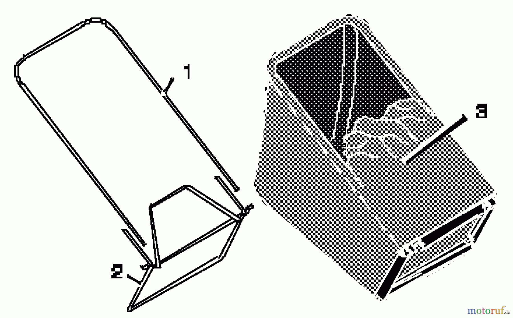Murray Rasenmäherzubehör 24200x8A - Scotts Grass Bagger (1997) (Home Depot) Bag Assembly
