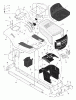 Murray 40541E - 40" Lawn Tractor (2001) Ersatzteile Chassis & Hood