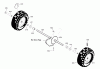 Murray C950-52848-0 (1695561) - Craftsman 30" Dual Stage Snow Thrower (2008) (Sears) Ersatzteile Wheels
