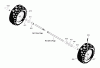 Murray C950-52871-0 (1695564) - Craftsman 31" Dual Stage Snow Thrower (2008) (Sears) Ersatzteile Wheels