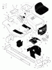 Murray 40541x30A - 40" Lawn Tractor (1998) Ersatzteile Chassis & Hood