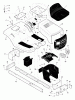 Murray 40541x99B - B&S/ 40" Lawn Tractor (1998) (AAFES) Ersatzteile Chassis & Hood