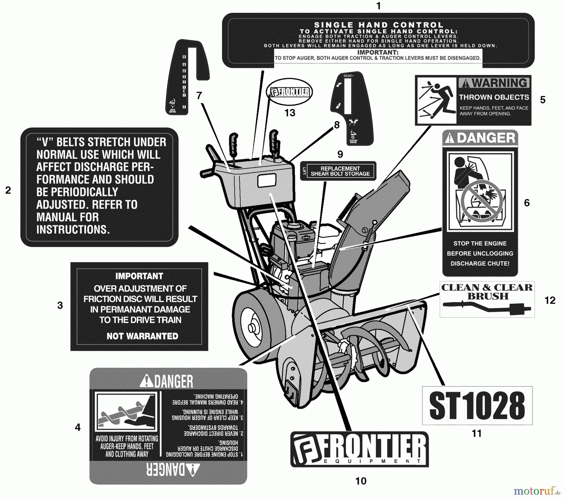 Murray Schneefräsen ST1028 (628104x16B) - Frontier 28