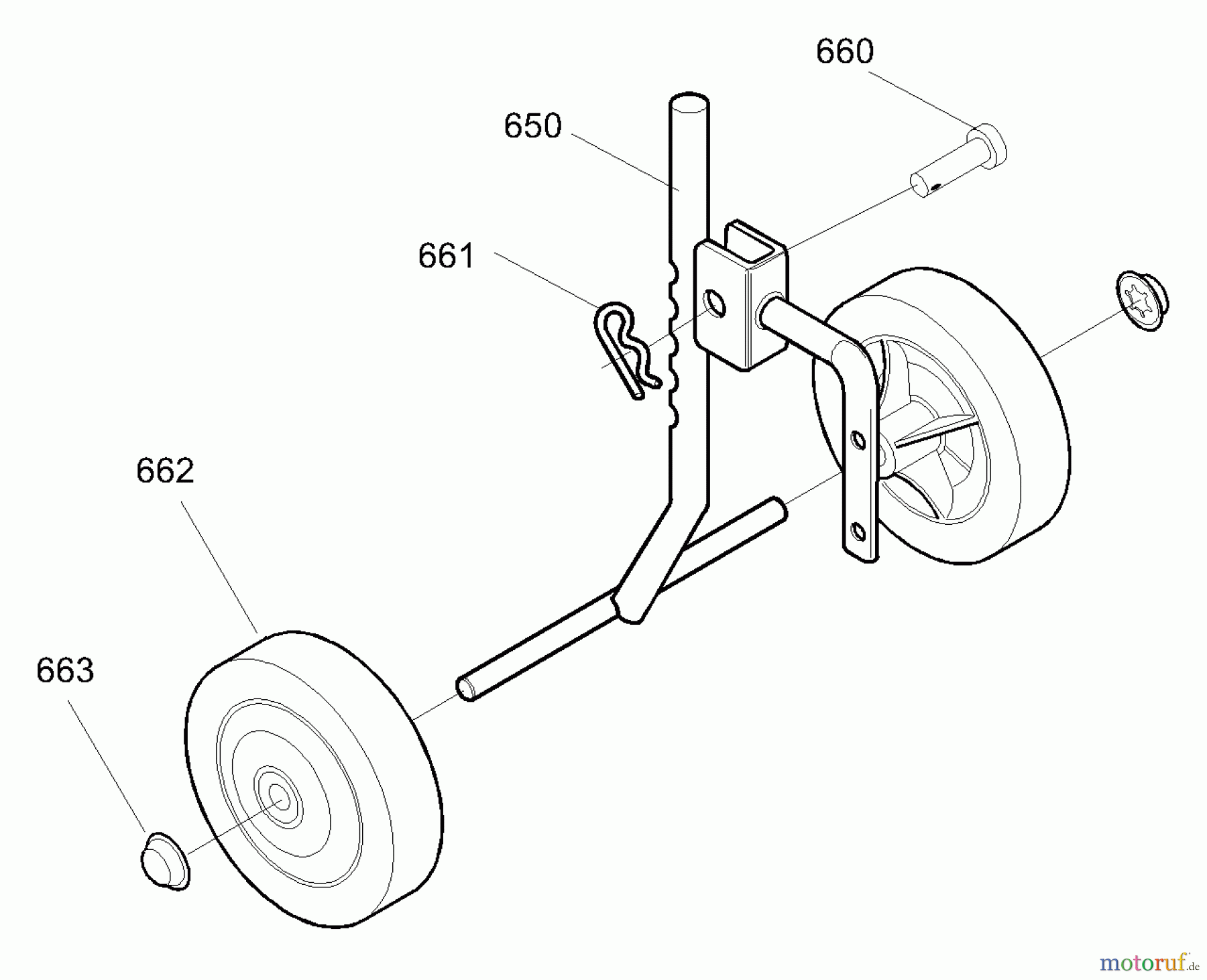  Murray Motorhacken und Kultivierer 11052x30NA - Murray Cultivator (2003) Wheel Assembly
