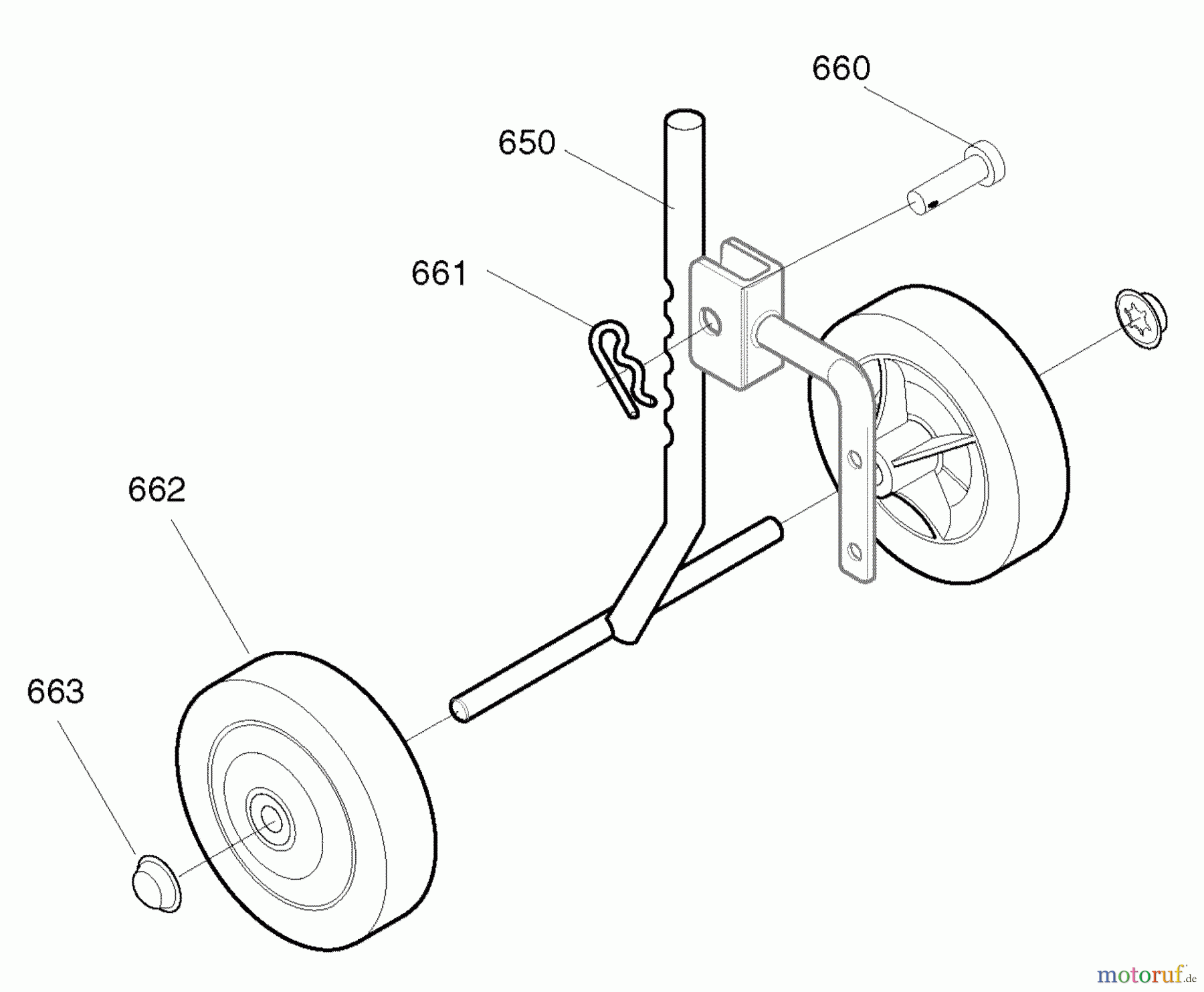 Murray Motorhacken und Kultivierer 11052x4NA - Murray Cultivator (2003) Wheel Assembly