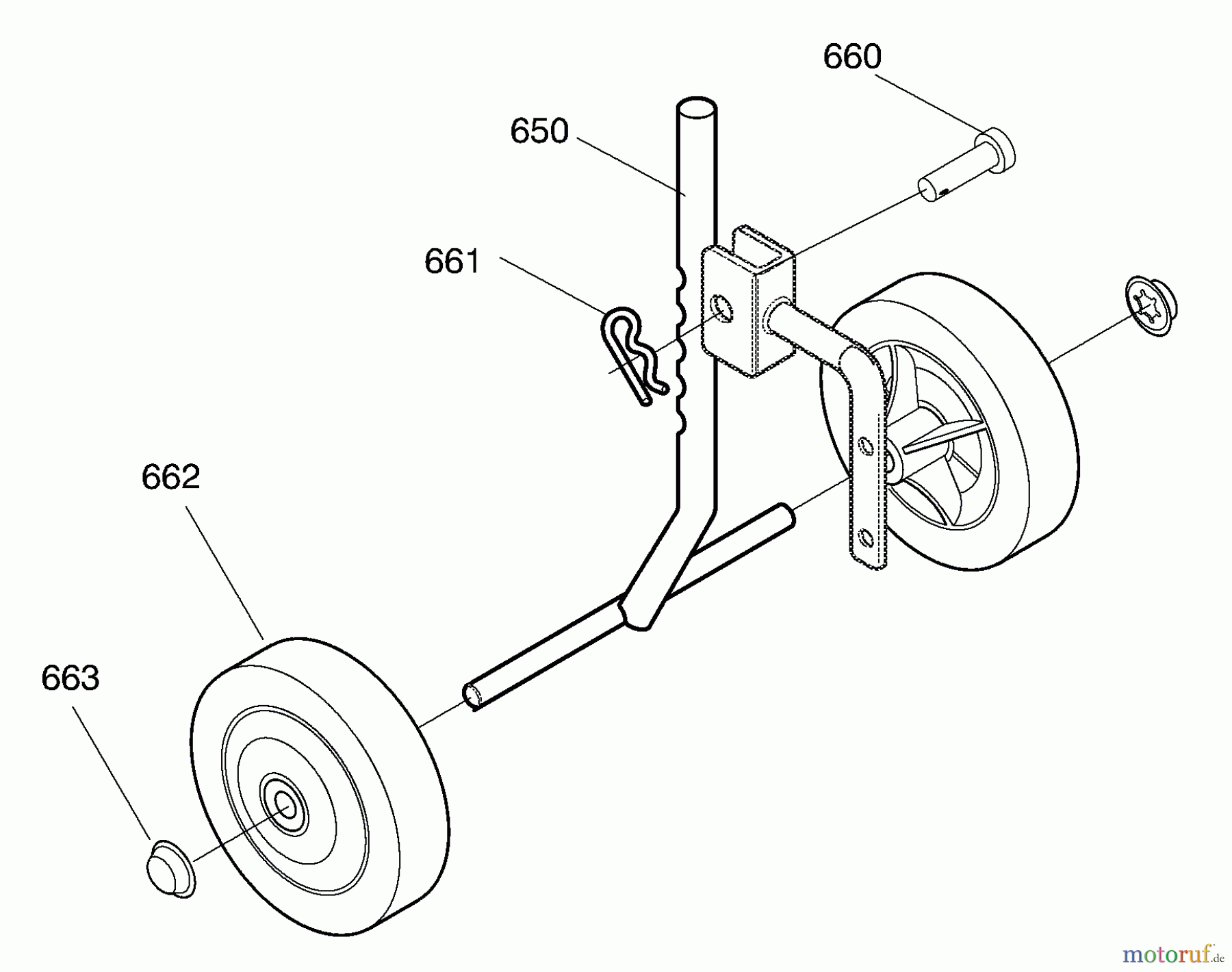 Murray Motorhacken und Kultivierer 11052x6C - Murray Ultra Cultivator (2001) Wheel Assembly