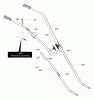 Murray 11052x92D - B&S/ Cultivator (2003) (Walmart) Ersatzteile Handle Assembly