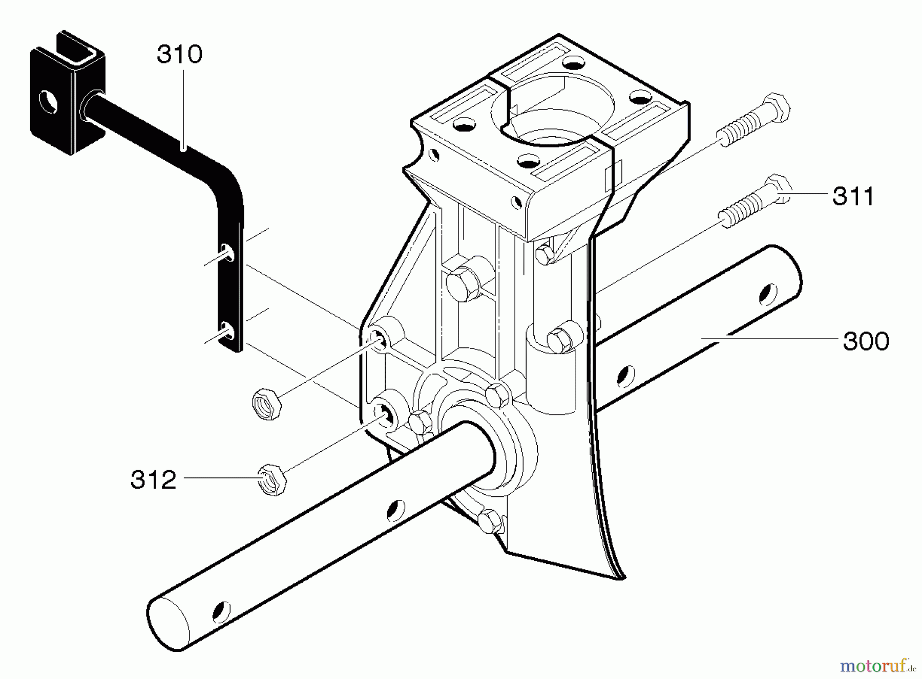 Murray Motorhacken und Kultivierer 11053x92A - B&S/Murray Cultivator (2005) (Walmart) Depth Rod Mount