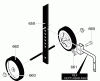 Murray C950-62909-2 - Craftsman Cultivator (2004) (Sears) Ersatzteile Wheel Support Assembly