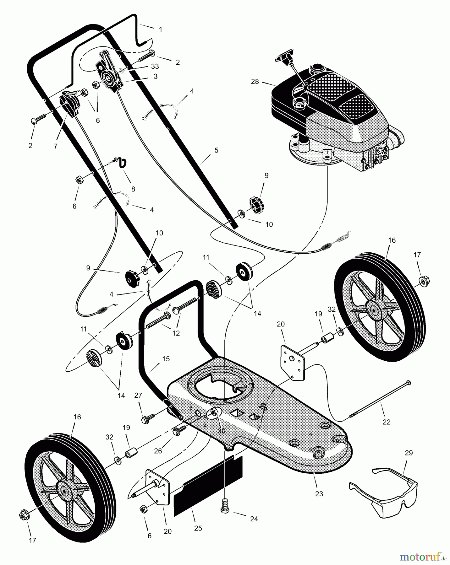 Murray Trimmer zum Schieben TM5000x89A - Yard King Performance Walk-Behind String Trimmer (2000) Illustrated Parts List