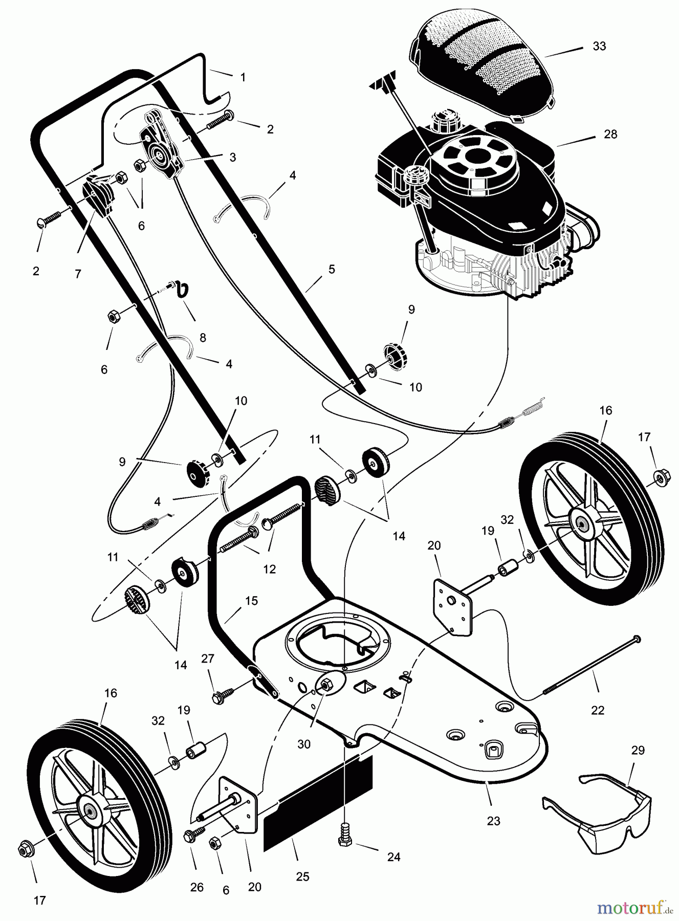  Murray Trimmer zum Schieben TM6000x31A - Scotts Walk-Behind String Trimmer (2003) (Home Depot) Mower Housing Assembly