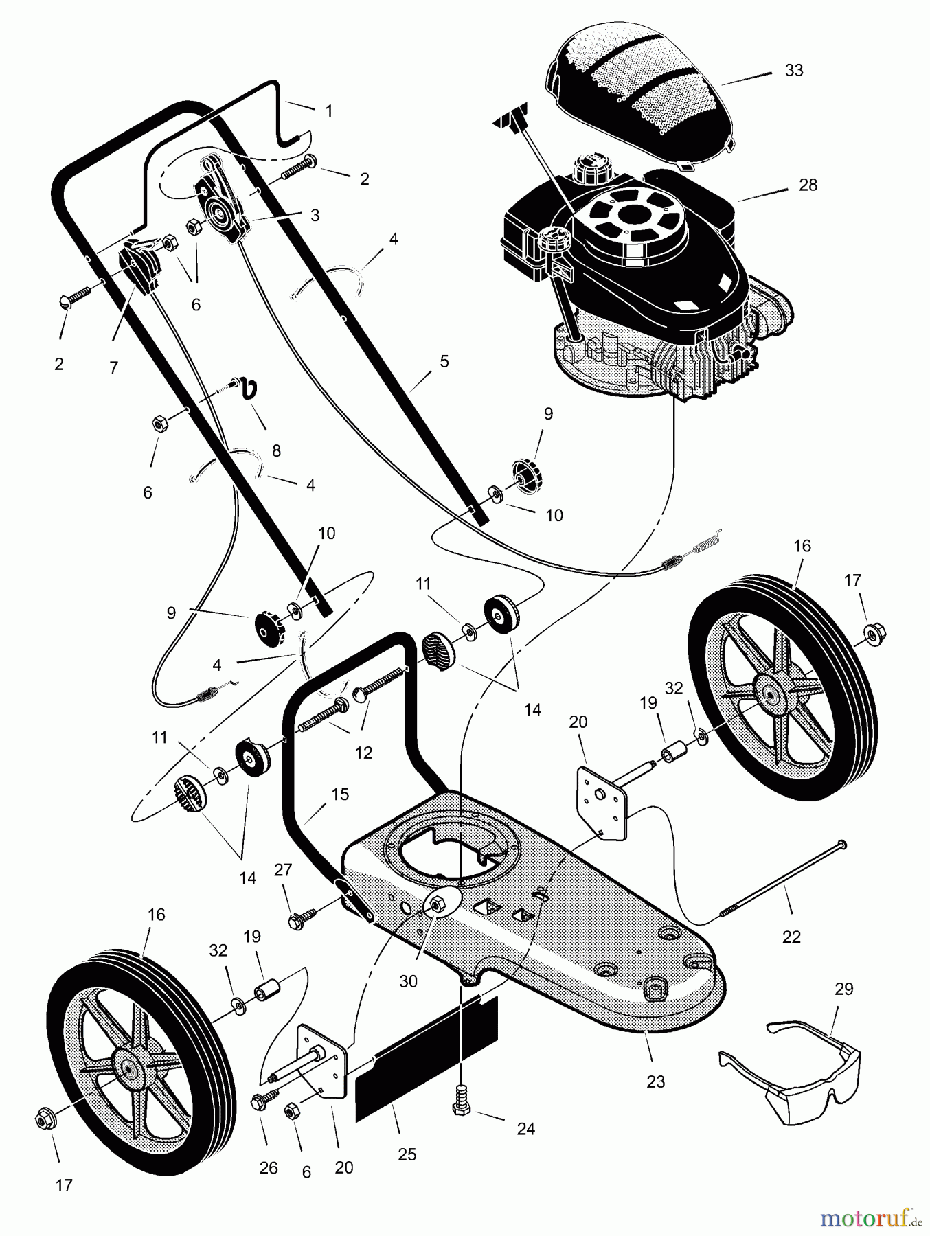  Murray Trimmer zum Schieben TM6000x8NA - Scotts Walk-Behind String Trimmer (2002) (Home Depot) Illustration & Parts List