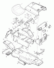 Murray 40614B - 40" Lawn Tractor (1996) Ersatzteile Chassis & Hood