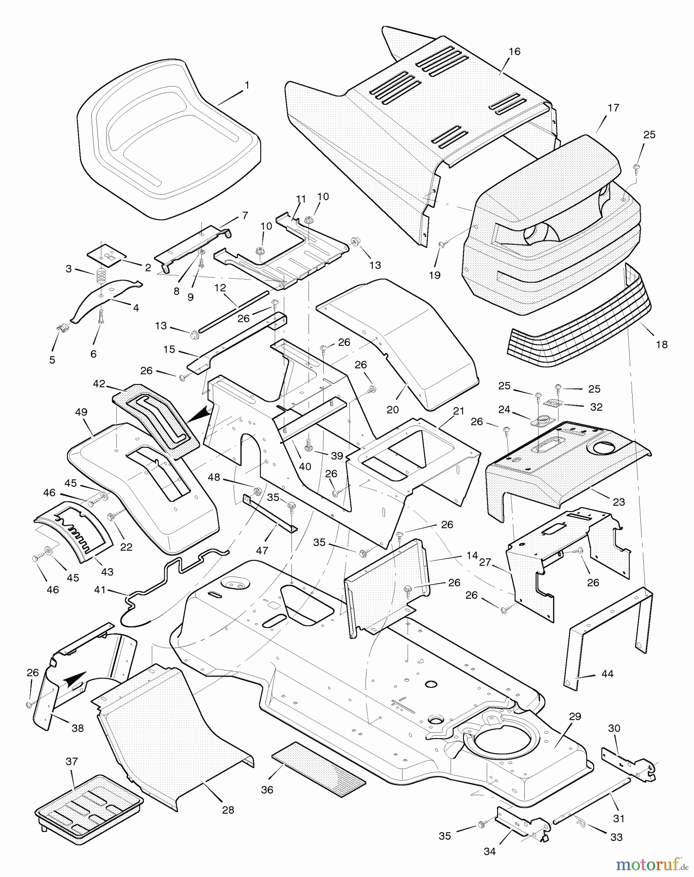 Murray Rasen- und Gartentraktoren 40708x8B - Scotts 40