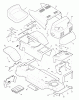 Murray 40715x199B - B&S/ 40" Lawn Tractor (1996) (AAFES) Ersatzteile Chassis & Hood