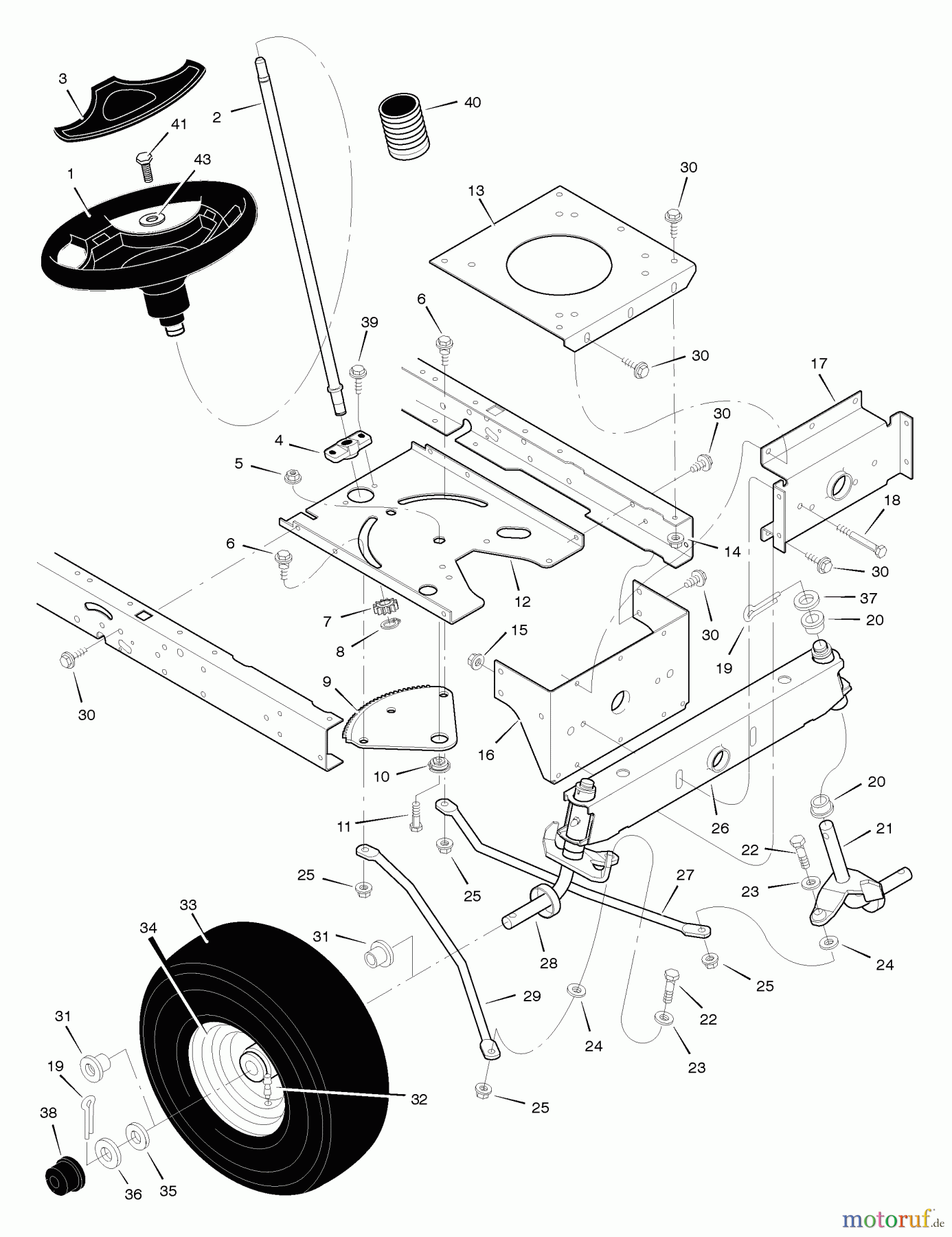  Murray Rasen- und Gartentraktoren 425001x8E - Scotts 42