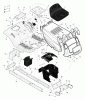Murray 425005x8A - Scotts 42" Lawn Tractor (2004) (Home Depot) Ersatzteile Chassis & Hood