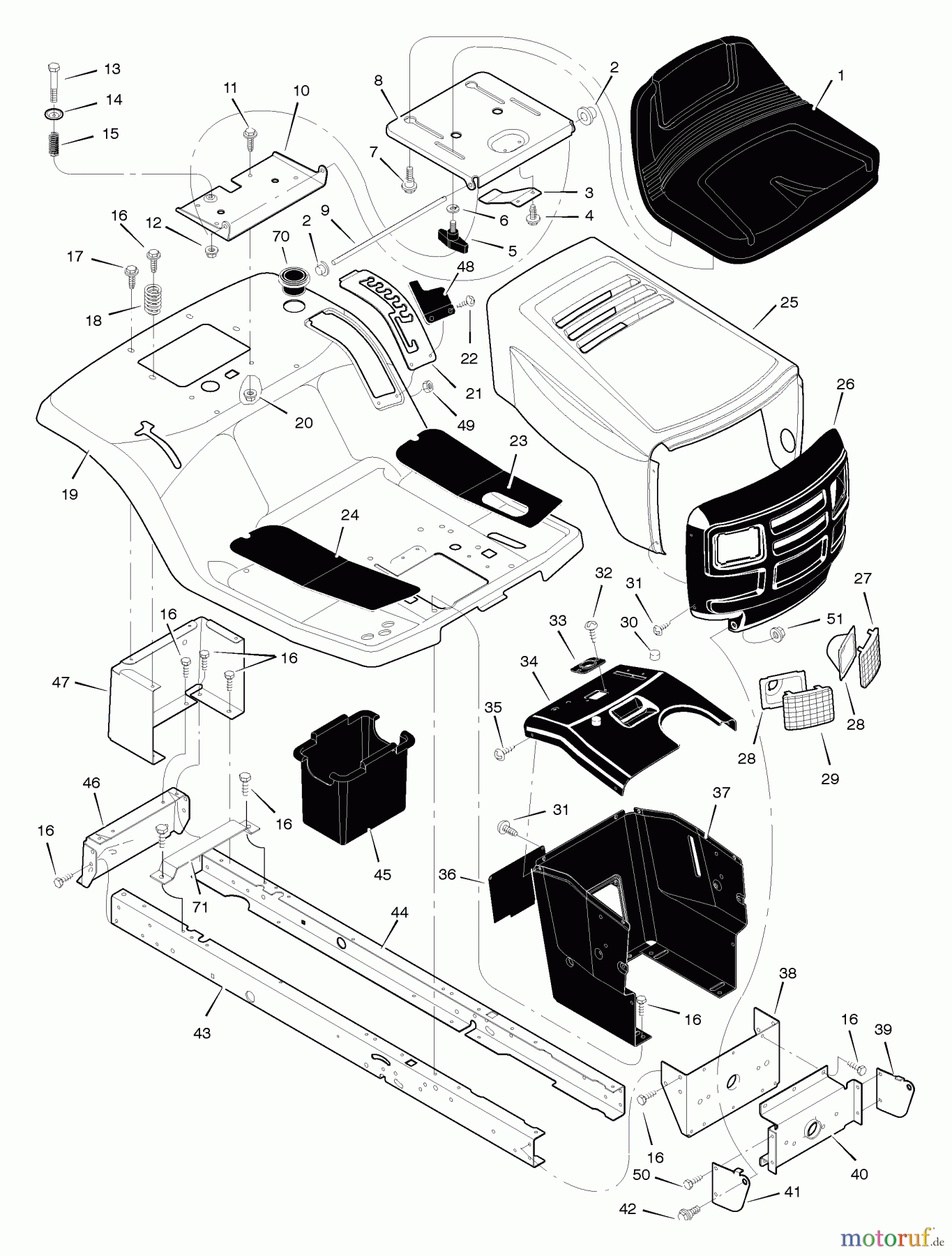Murray Rasen- und Gartentraktoren 425007x92B - B&S/Murray 42