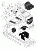 Murray 425007x92C - B&S/ 42" Lawn Tractor (2003) (Walmart) Ersatzteile Chassis & Hood
